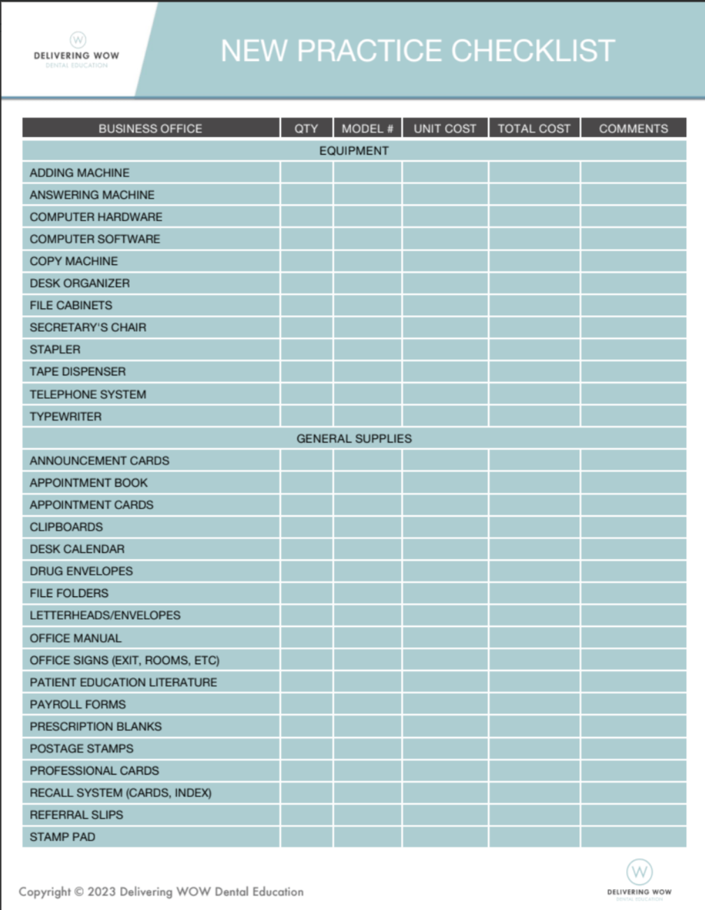 Startup List - Delivering Wow Dental Education™